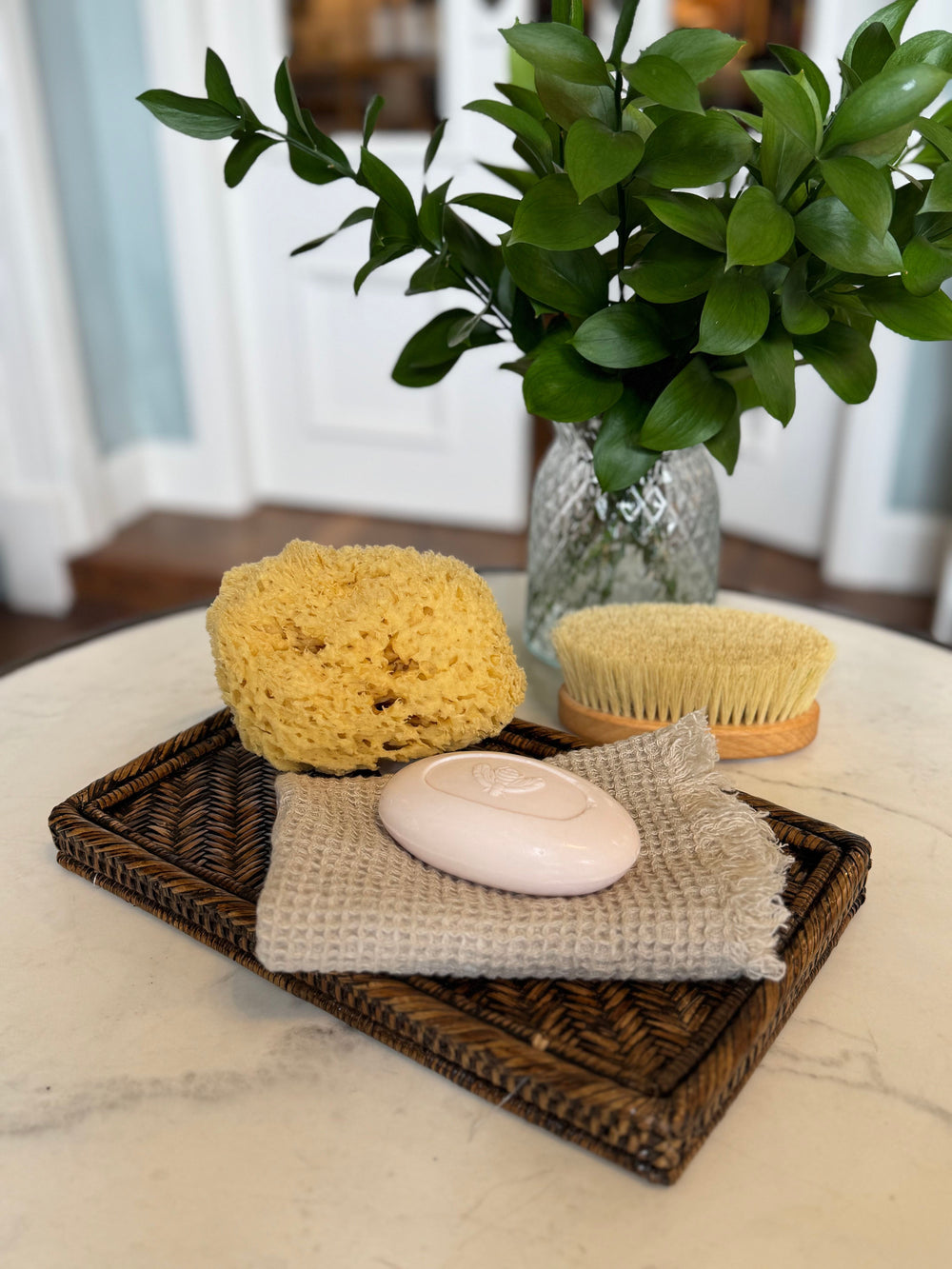 Bedside Rattan Tray | Antique - Suzie Anderson Home