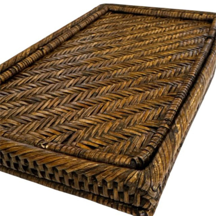 Bedside Rattan Tray | Antique - Suzie Anderson Home