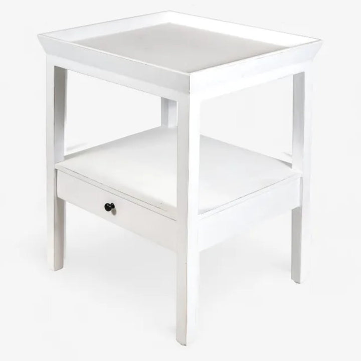 Santorini  Bedside Table | White | W50.5 x D43.5 x H61.5cm