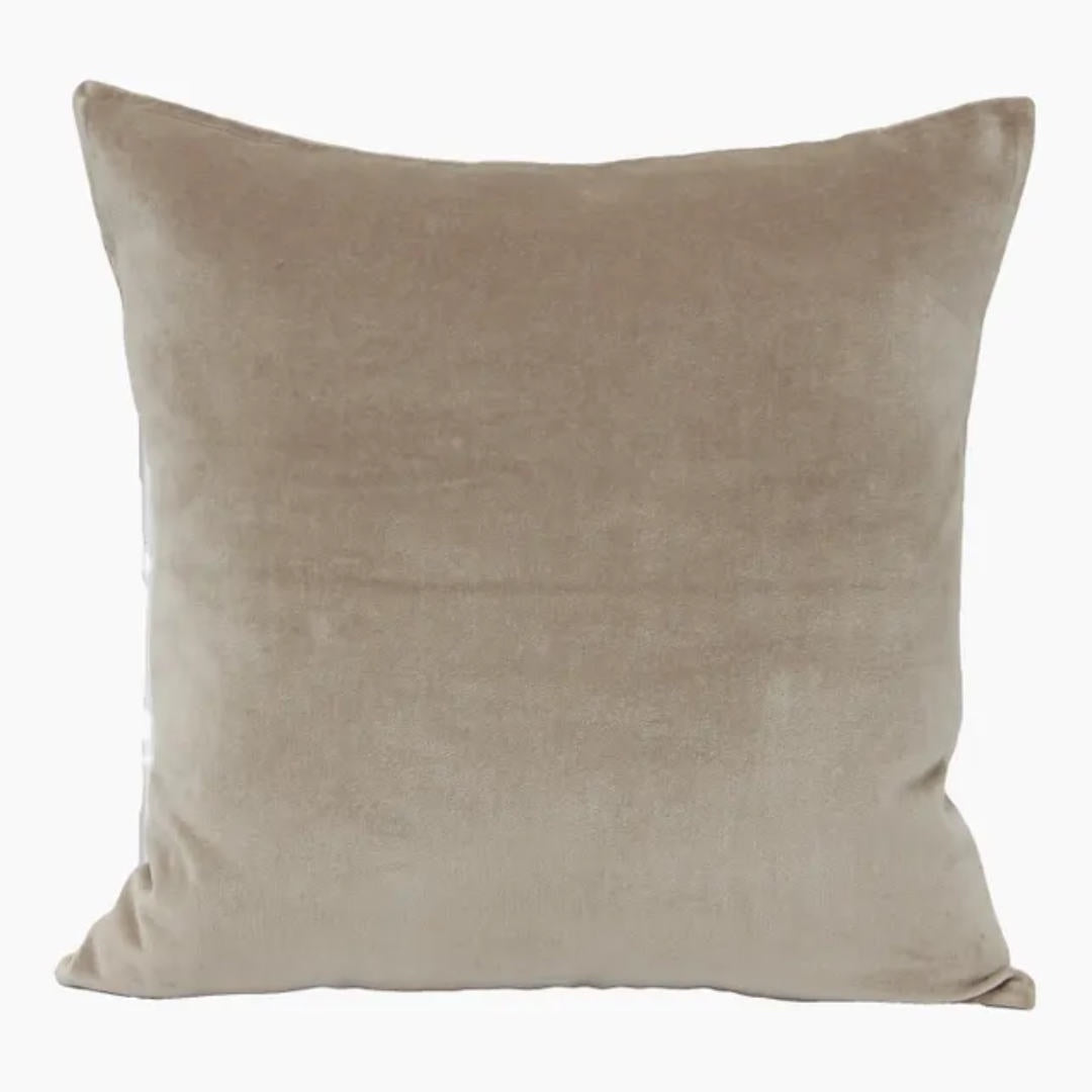 Beige Velvet Cushion Cover | 50 x 50cm - Suzie Anderson Home