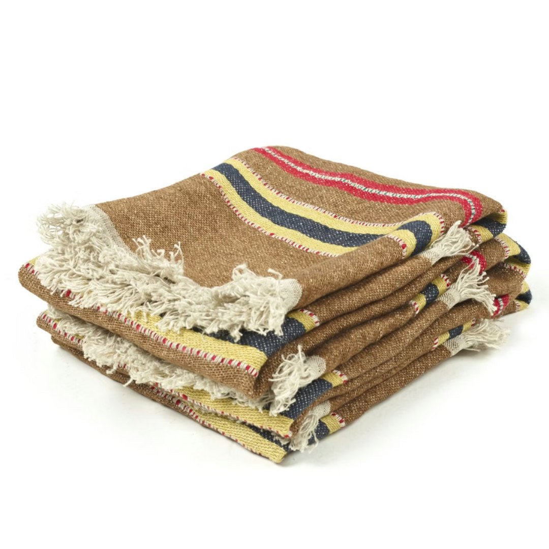 Belgian Libeco Linen Guest Towel | Camp Stripe - Suzie Anderson Home