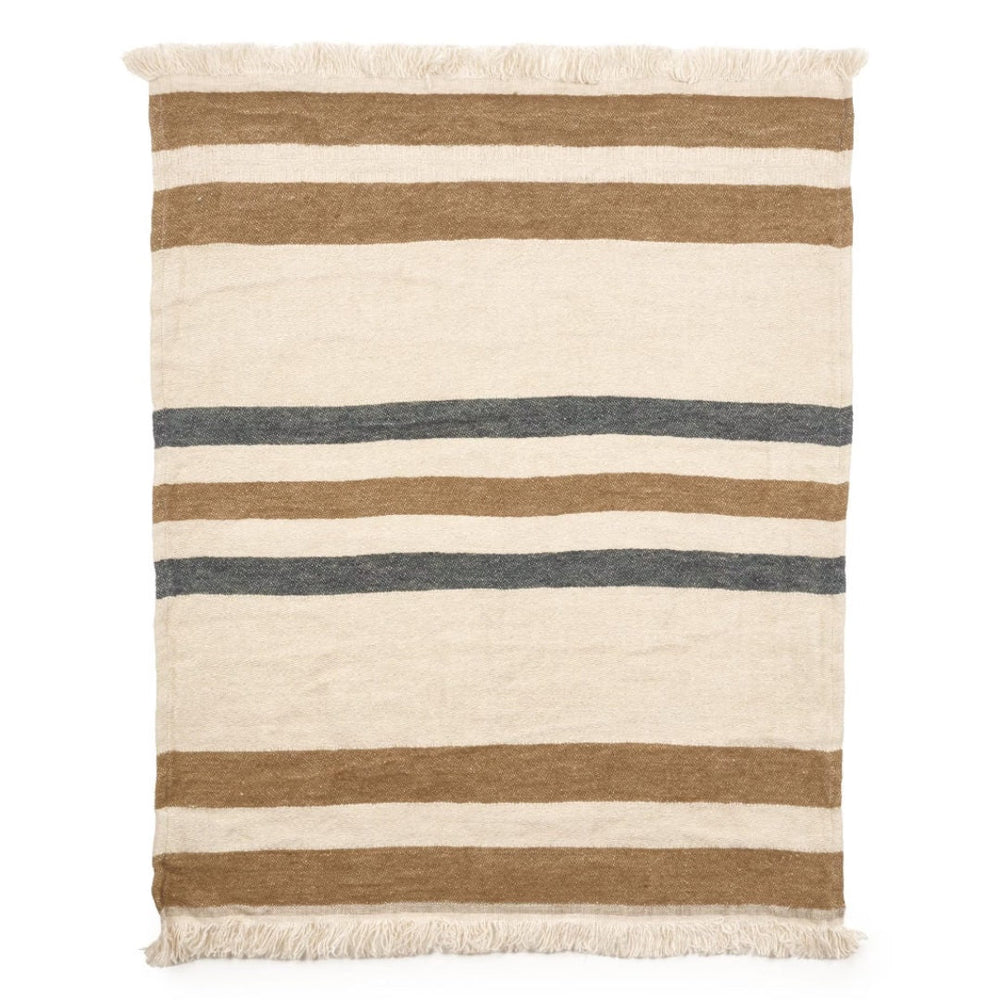 Belgian Libeco Linen Guest Towel | Dakota Stripe - Suzie Anderson Home