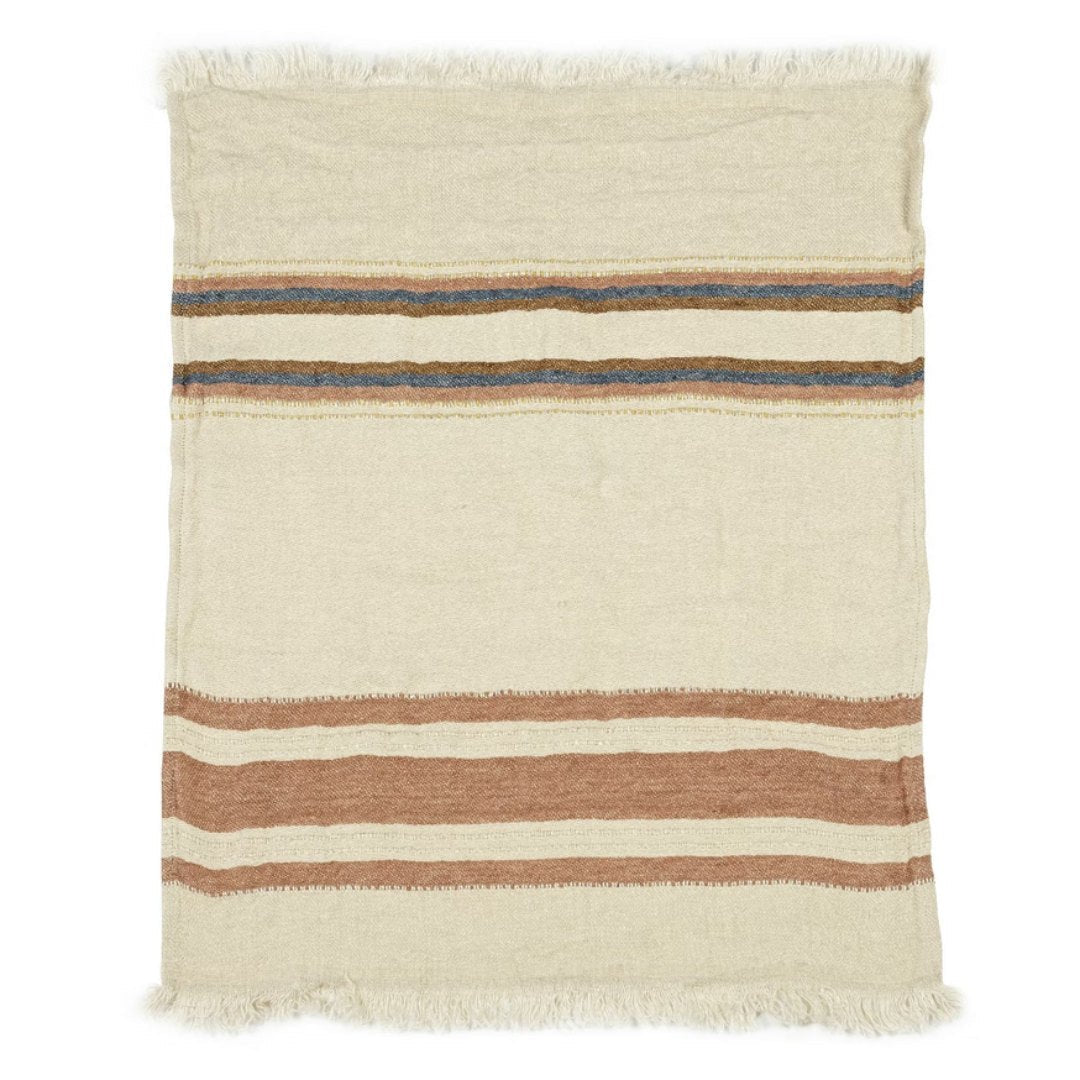 Belgian Libeco Linen Guest Towel | Harlan Stripe - Suzie Anderson Home