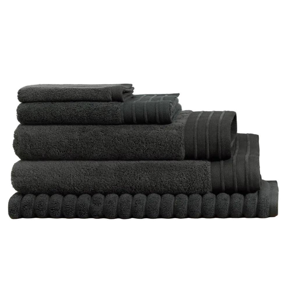 Bemboka Turkish Bath Towel | Charcoal - Suzie Anderson Home