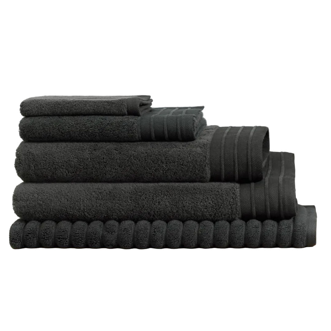 Bemboka Turkish Bath Towel | Charcoal - Suzie Anderson Home