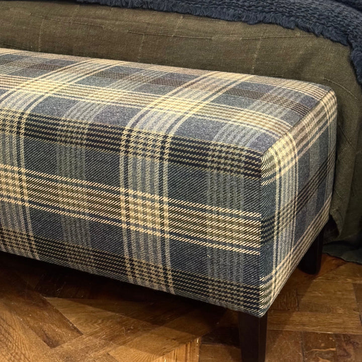 Ottoman | Elliott Clarke Braemar Blue | Timber Leg