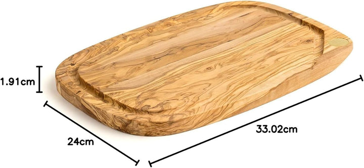Berard | Nerro Olivewood Board | 33x24x1.9cm with cotton bag & gold badge - Suzie Anderson Home