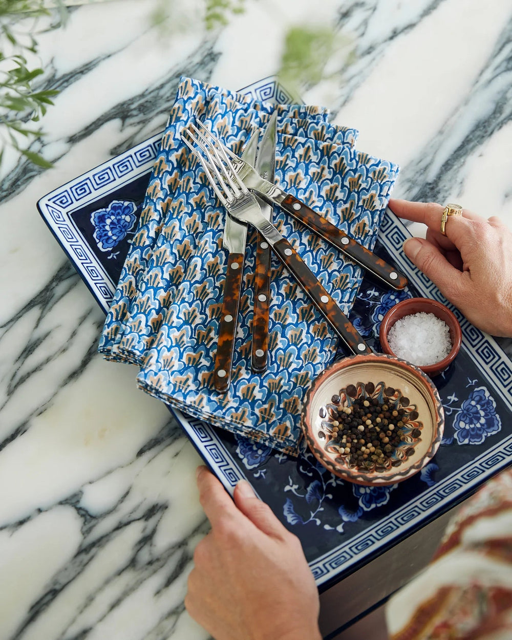 Biarritz Tobacco Napkins | SET OF 4 - Suzie Anderson Home
