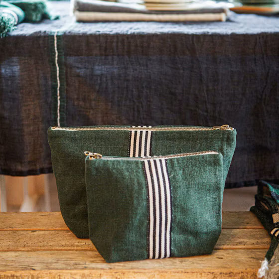 Billie Linen Pouch | Libeco | Racing Green