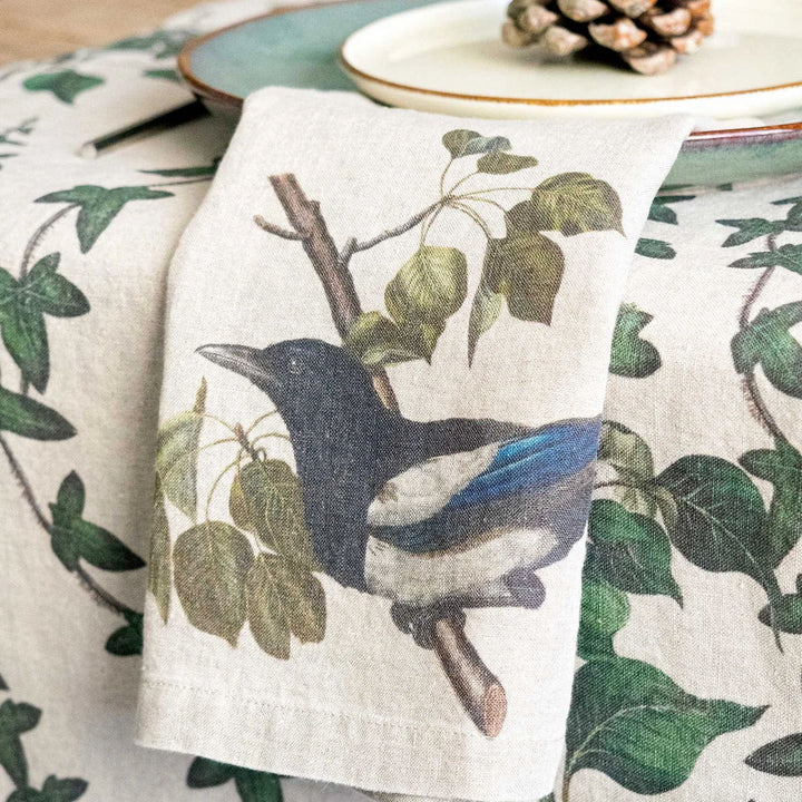 Woodland Birds | Linen Napkin | SET OF 6