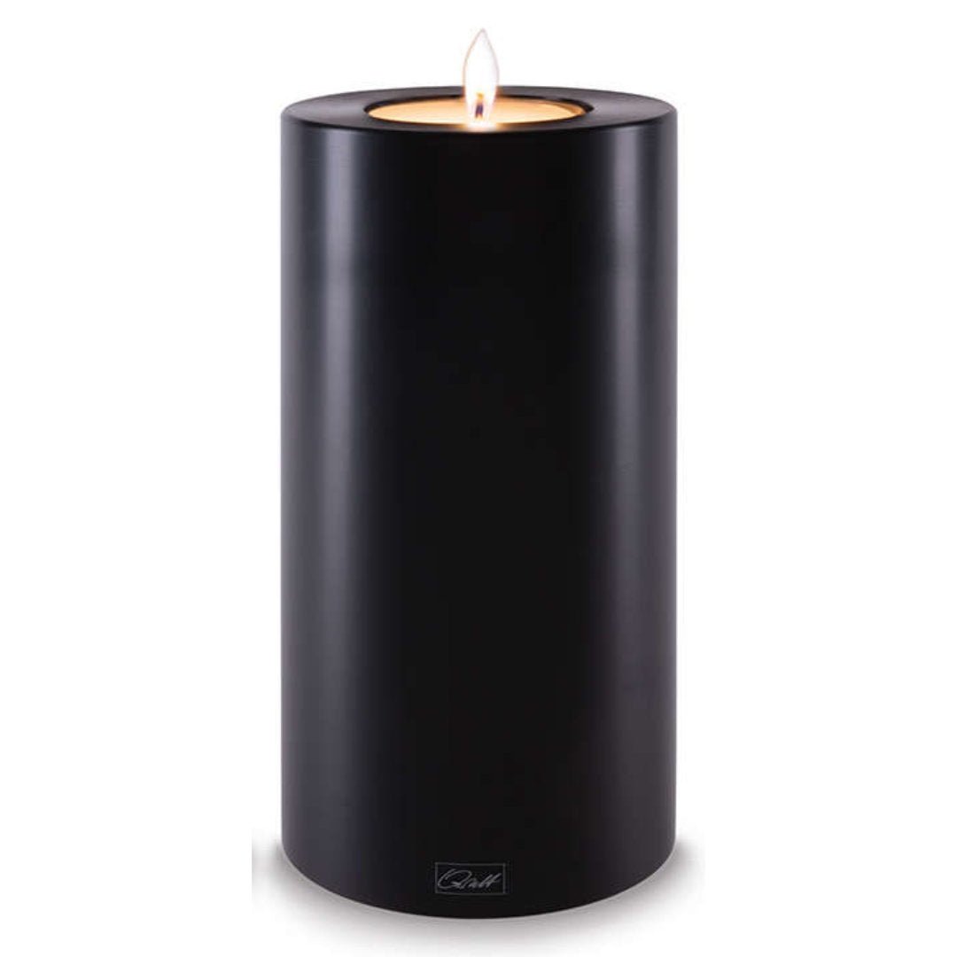 Black Candle Pillar holder | 10cm diameter x 21cm H *NA - Suzie Anderson Home