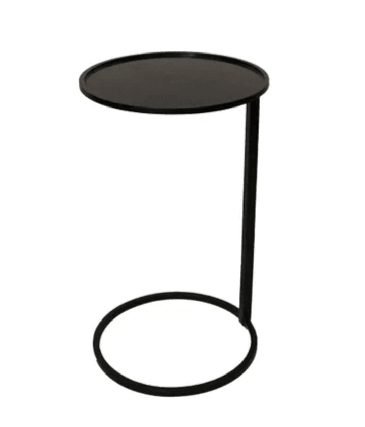 Black Circle Couch / Side Table - Suzie Anderson Home