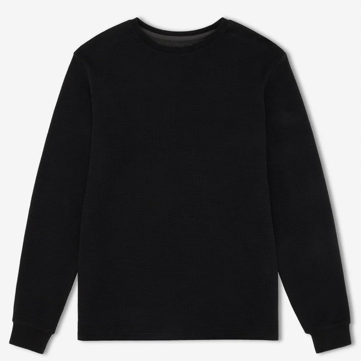 Simple | Men’s Smith Long Sleeve Waffle | Black
