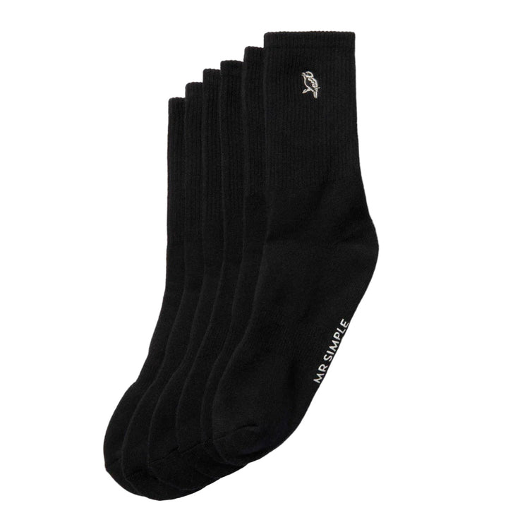 Simple | Mister Sock 3 Pack | Black Kookaburra