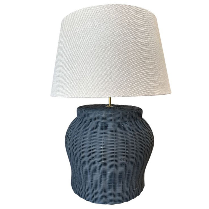 Flamant Rattan Lamp Base | Black (Shade Sold Separately)