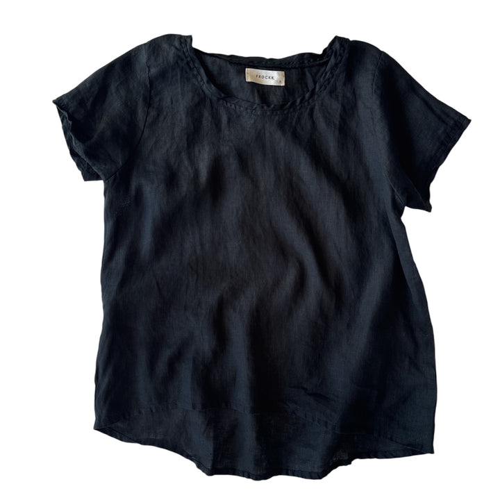Frockk | Ellie Round Neck Top | Black
