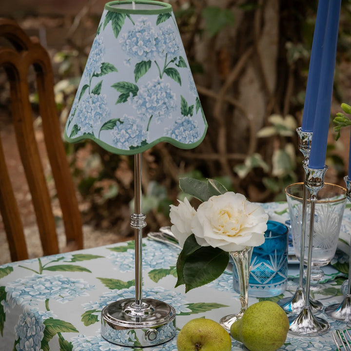 Blue Hydrangea Scalloped Lamp Shade (*PLEASE READ DESCRIPTION) - Suzie Anderson Home