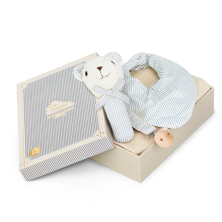 CamCam Baby Essentials Gift Box | Blue Stripes