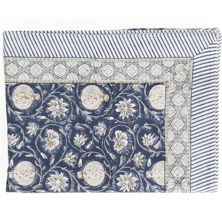 Tangier Pomegranate | Cotton Tablecloth 170x400cm | Blue