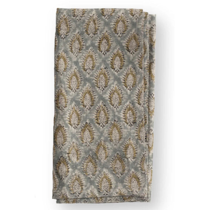Cypress Parrot Blue Linen Napkins | SET OF 2