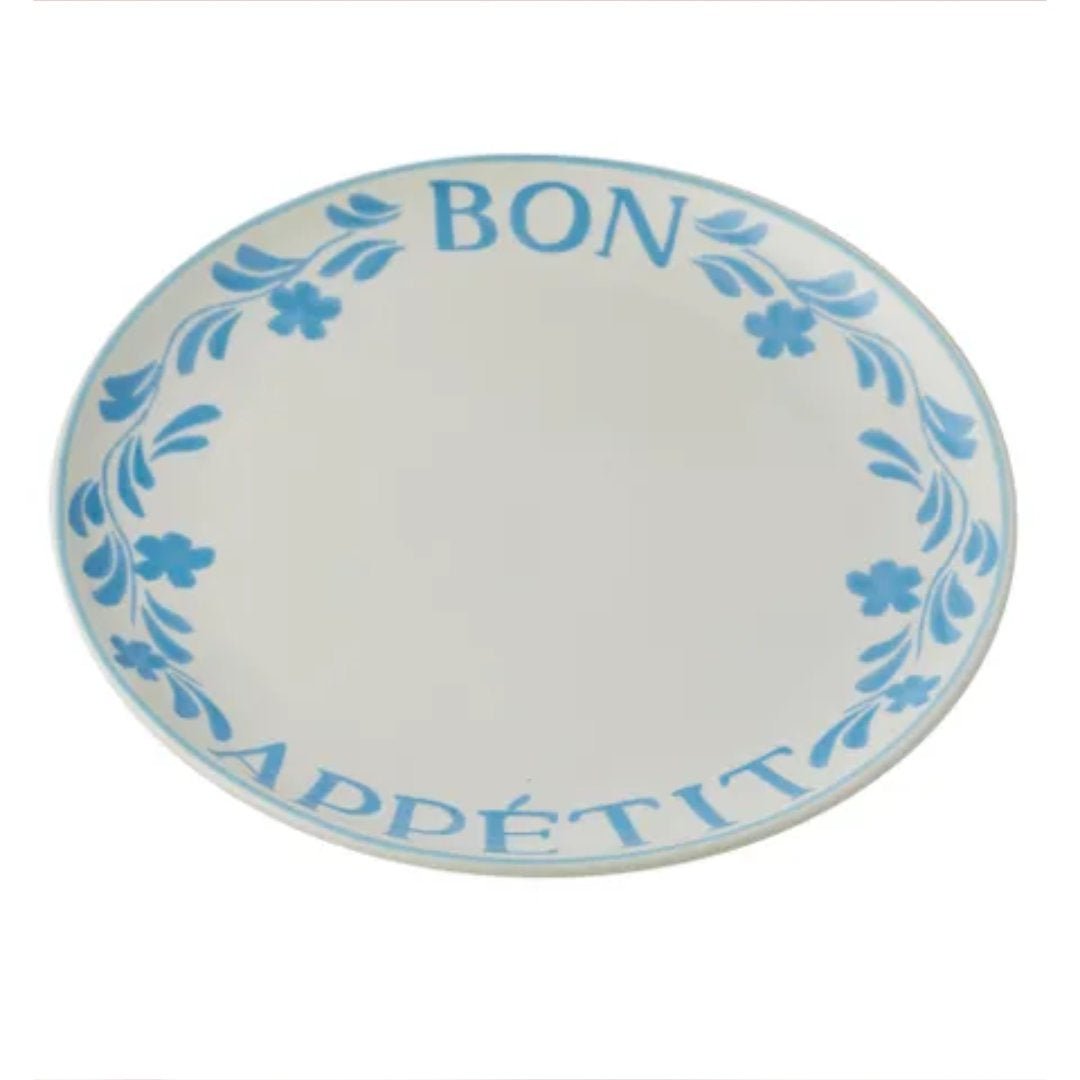 Bon Appetit Ceramic Round Platter | 33cm - Suzie Anderson Home