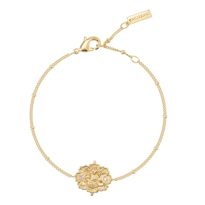Loved Always Bracelet | White Topaz 18K Yellow Gold Plate | Murkani