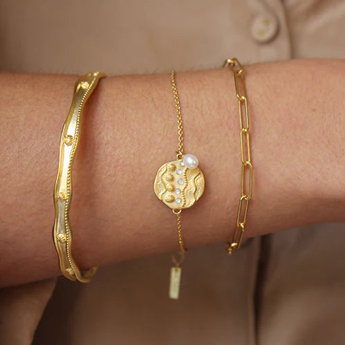 Anchor Bracelet 18K Gold Plate