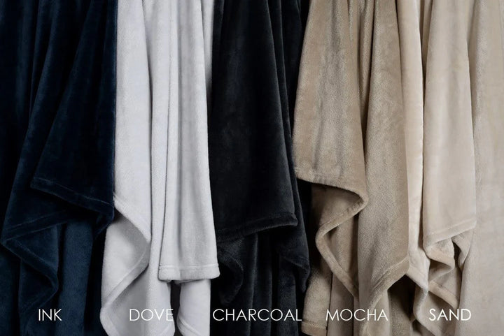 Brogo Bemboka Supersoft Micro Mink Throw | Charcoal
