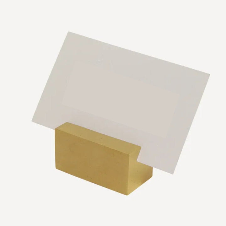 Brass Card Holder | Rectangle - Suzie Anderson Home