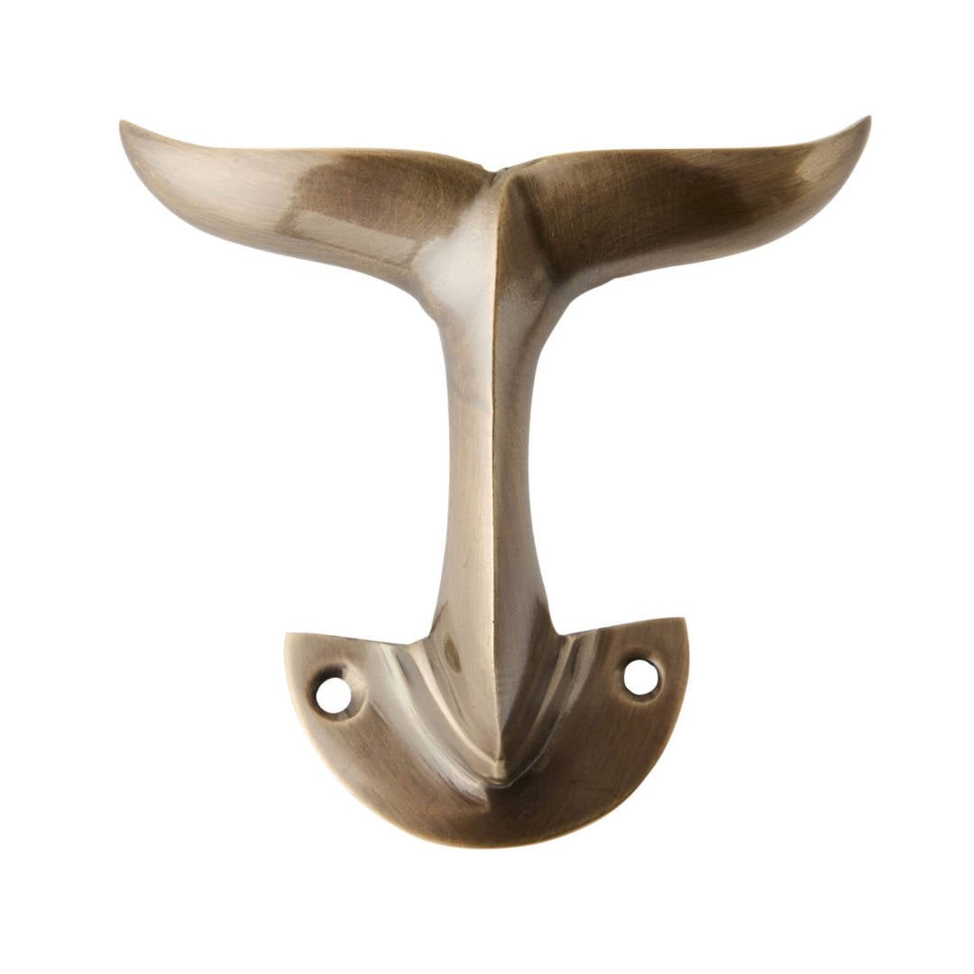 Brass Whale Hook - Suzie Anderson Home