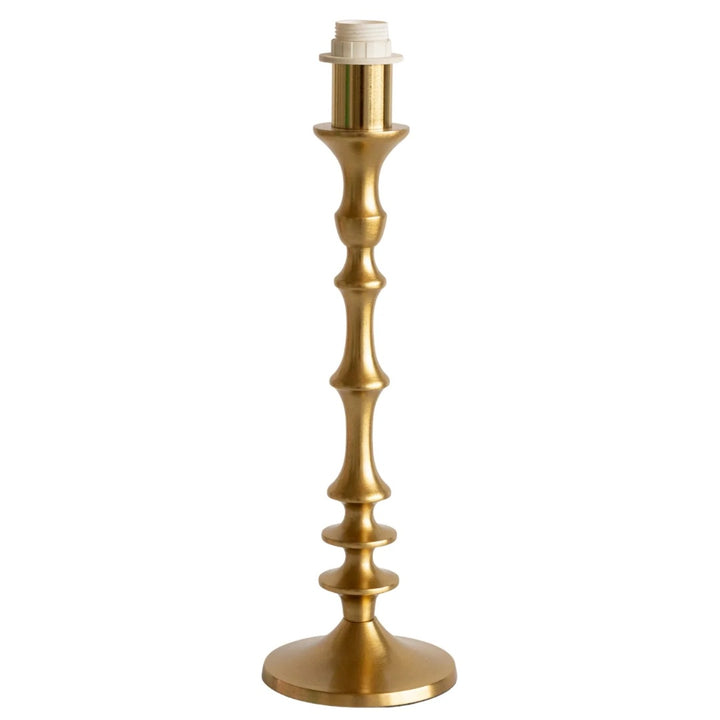 Brass Turned Cordless Rechargeable Lamp Base
