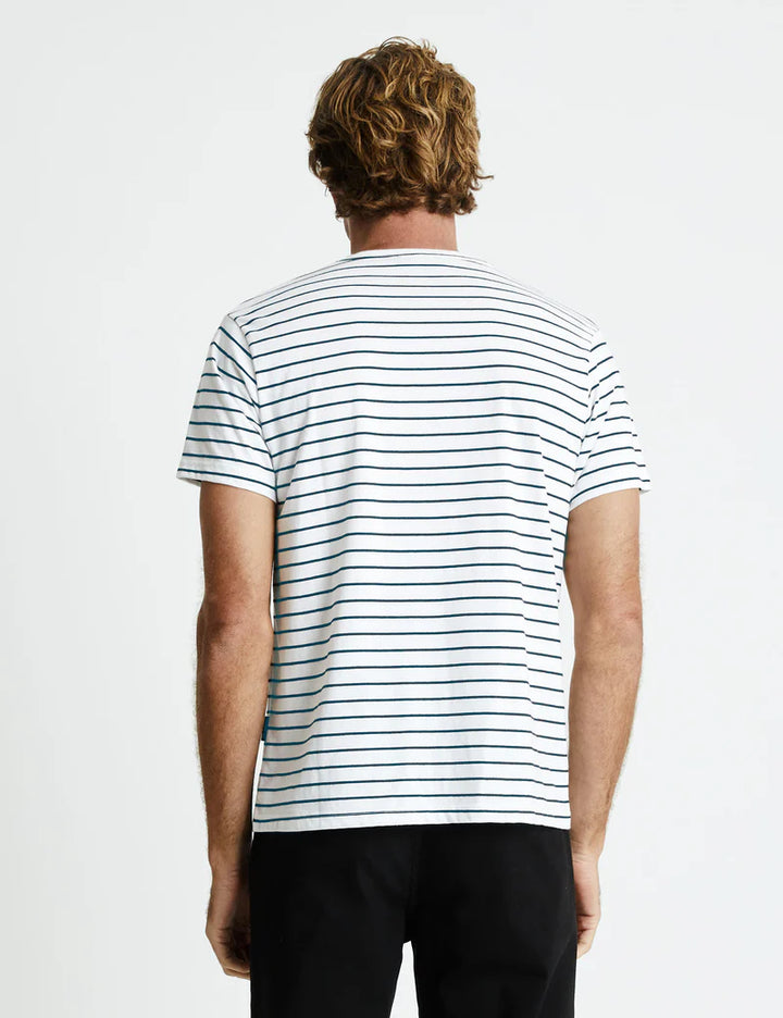 Simple | Breton Stripe T-shirt | Navy & White