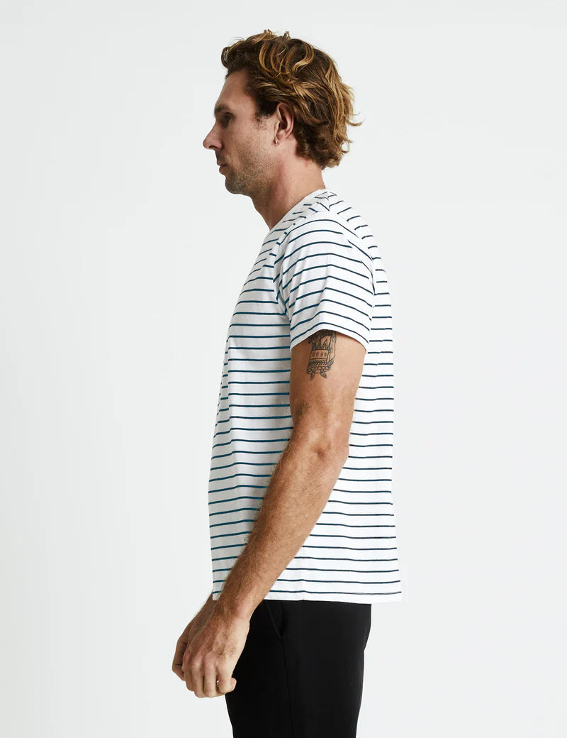 Simple | Breton Stripe T-shirt | Navy & White