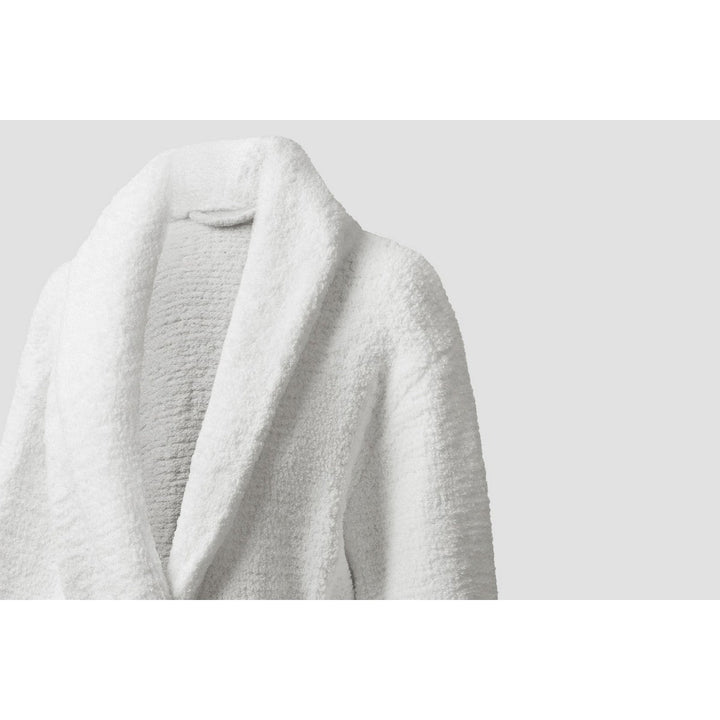 Brogo Bath Robe | Plush Chenille White - Suzie Anderson Home