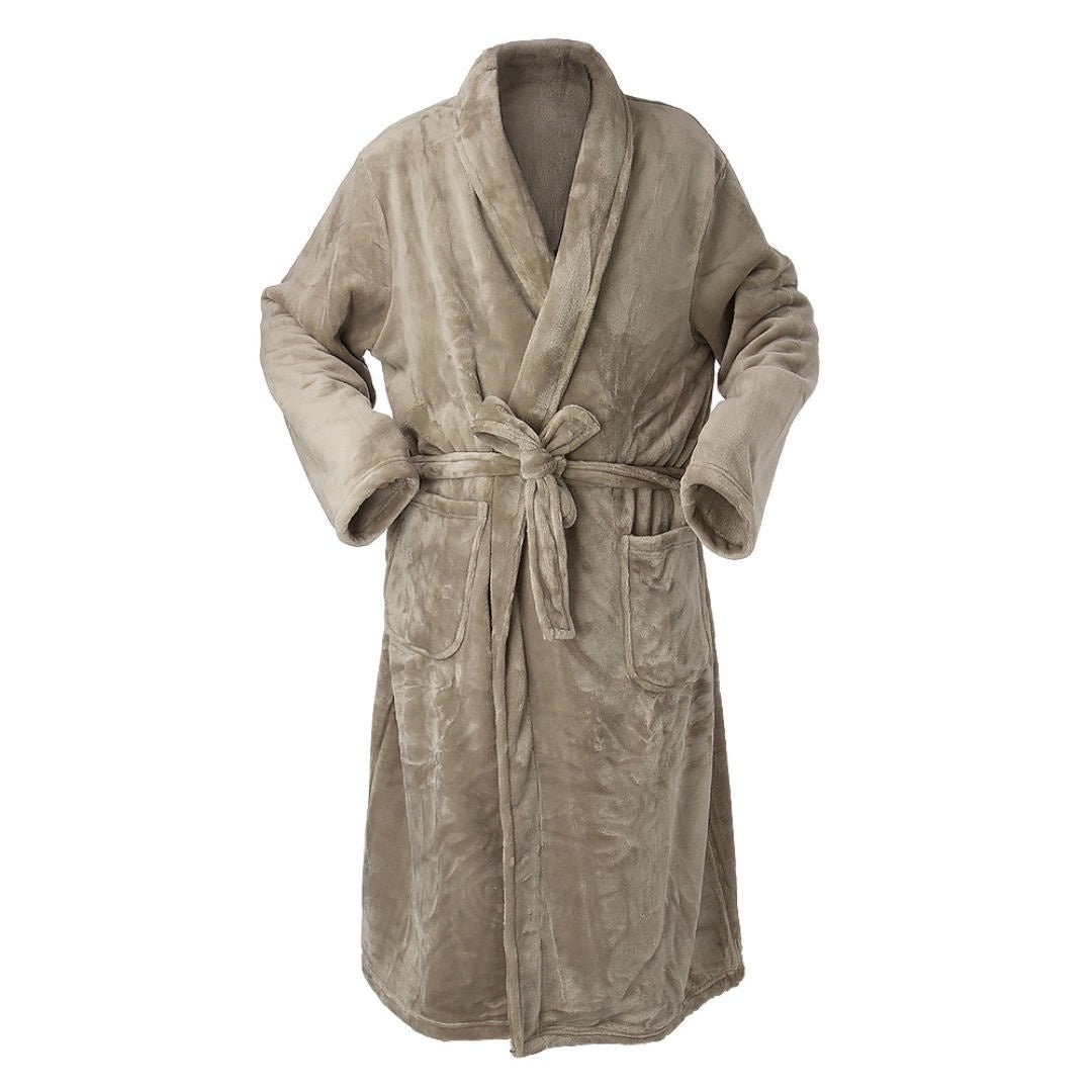 Brogo Bemboka Bathrobe | Micro Mink | Mocha - Suzie Anderson Home