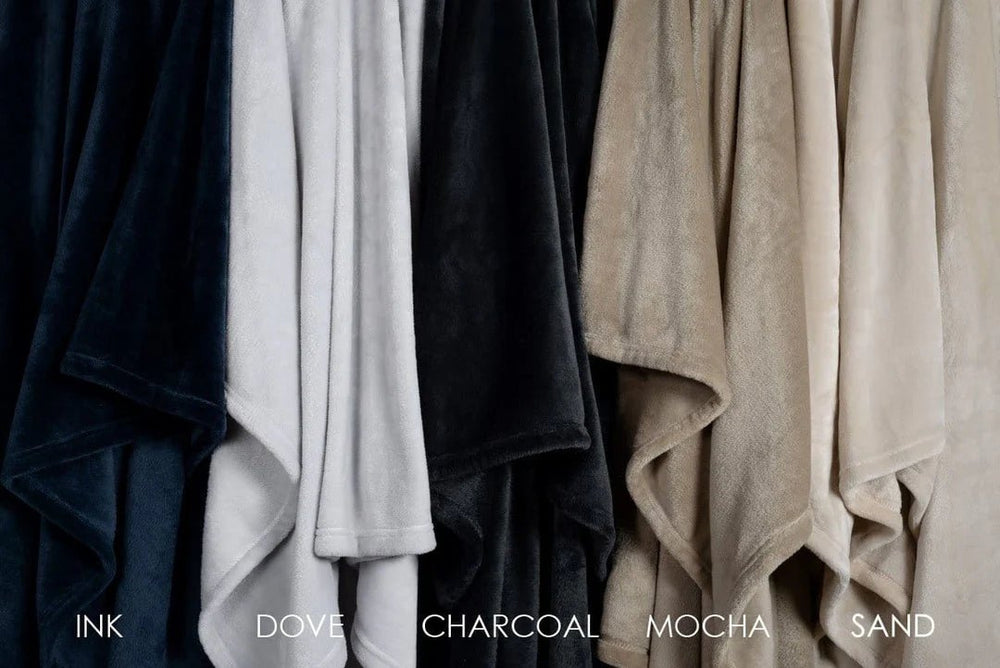Brogo Bemboka Supersoft Micro Mink Throw | Mocha - Suzie Anderson Home