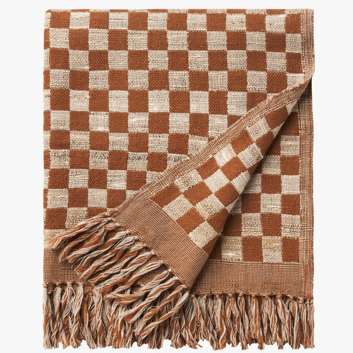 Matteo Luxury Handmade Bronze Wool & Silk Throw | 140x180cm