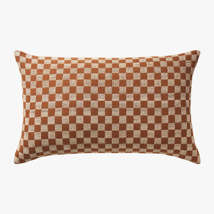 Matteo Handmade Luxury Wool & Silk Cushion & Insert | Bronze | 65x40cm