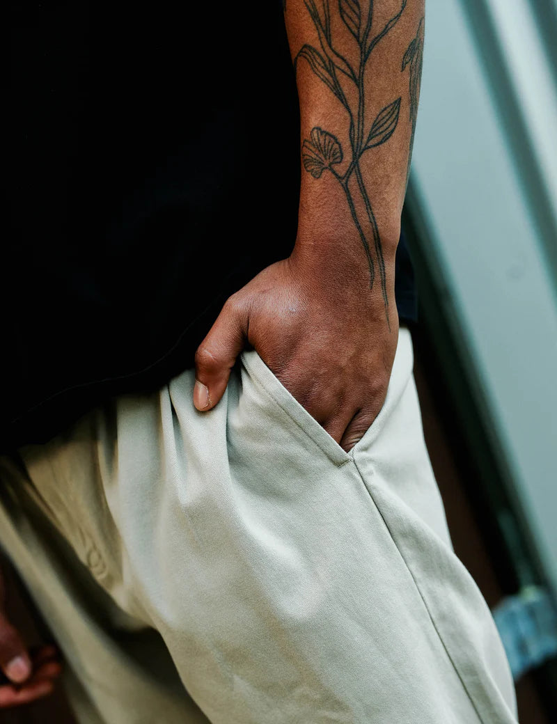 Simple | Brooklyn Cotton Pant | Stone