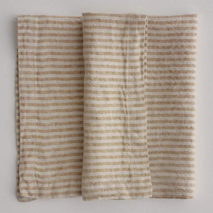 Basix Stripe Napkin | Brun/Sable