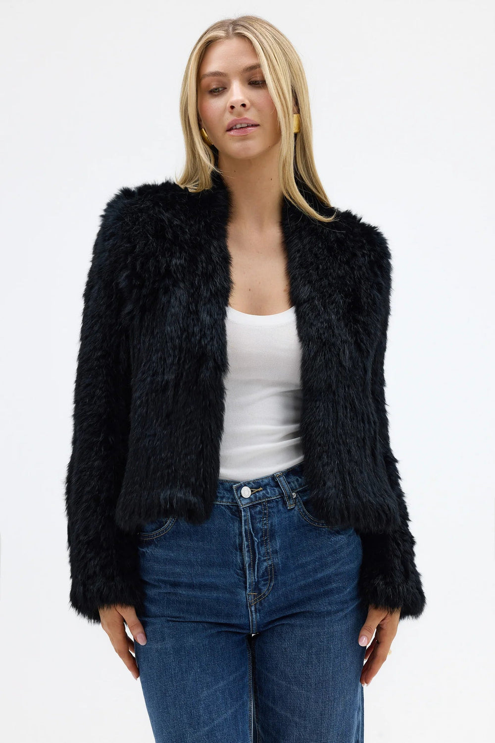 Bubish | Emma Faux Fur Jacket | Black - Suzie Anderson Home
