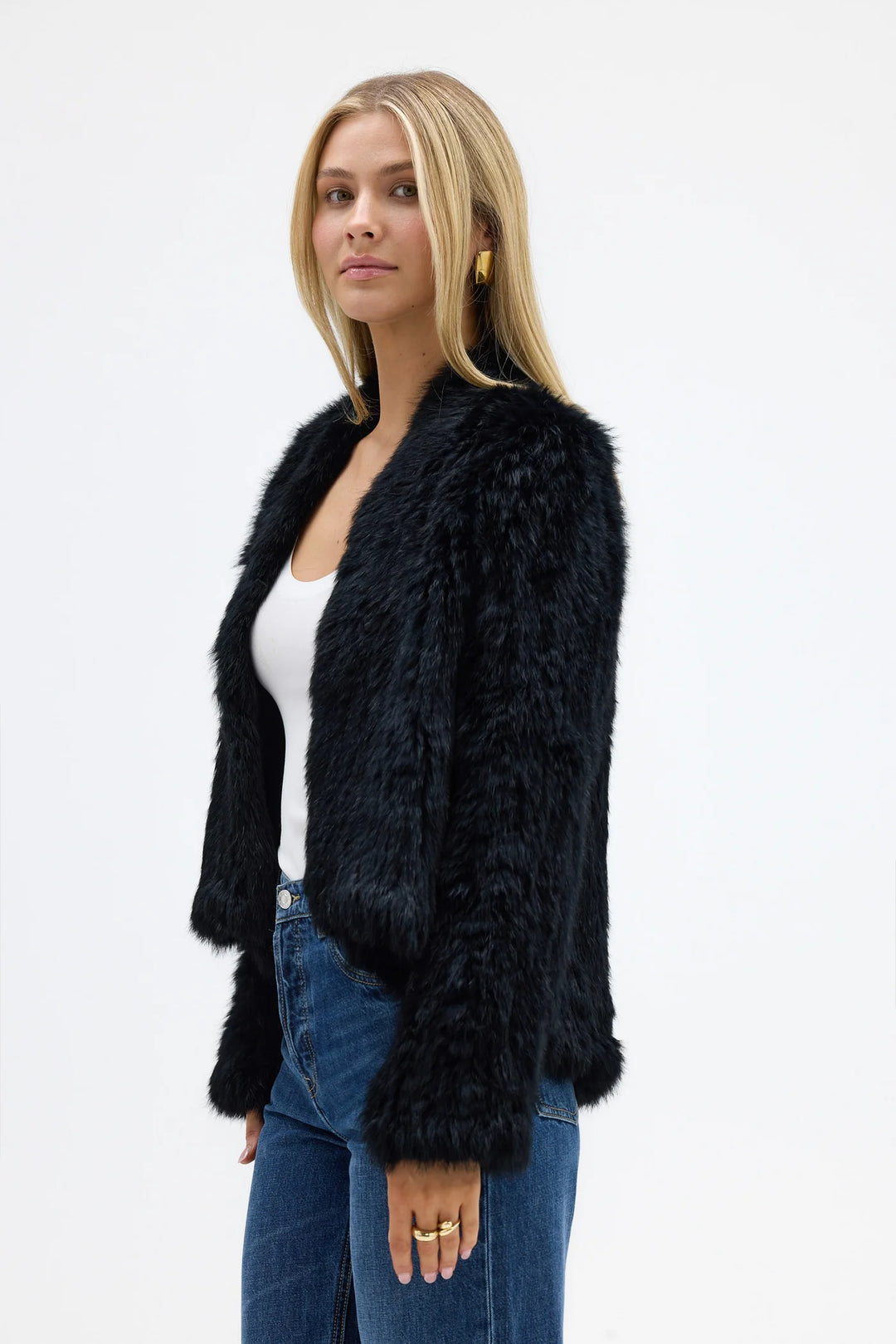 Bubish | Emma Faux Fur Jacket | Black