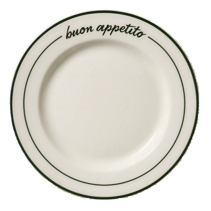 Buon Appetito Ceramic Dinner Plate - Suzie Anderson Home