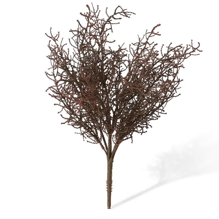 Faux Santolina Brown Bush | 40cm