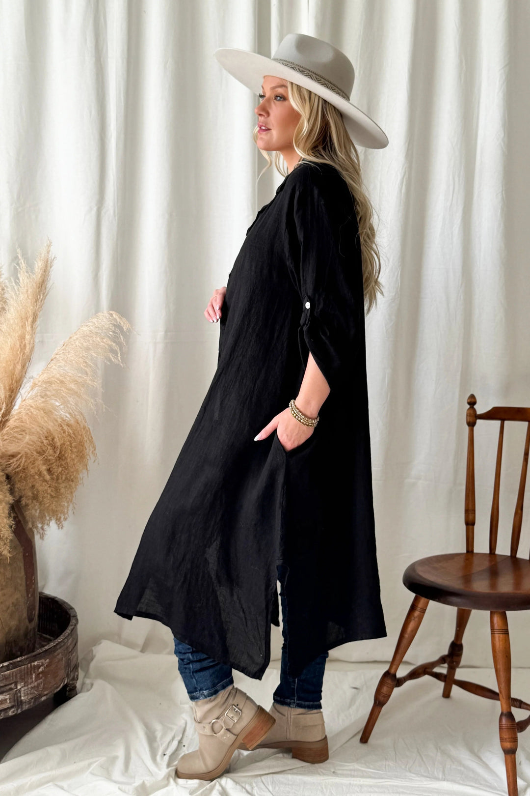 Bypias | Adele Shirt Dress | Black - Suzie Anderson Home