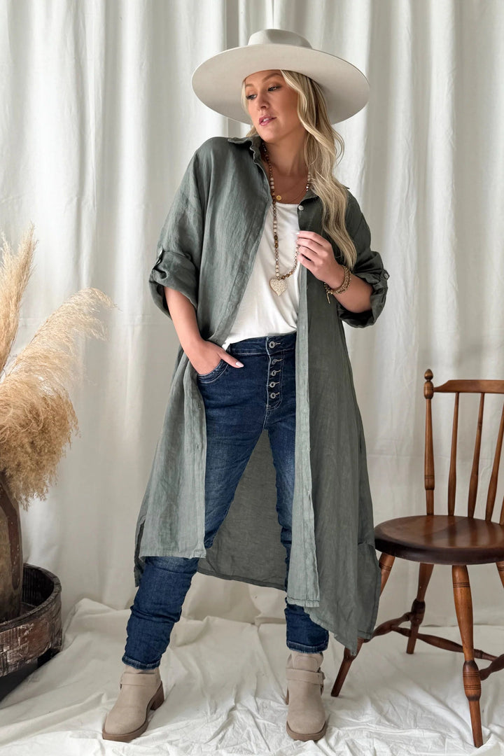 Bypias | Adele Shirt Dress | Camo - Suzie Anderson Home