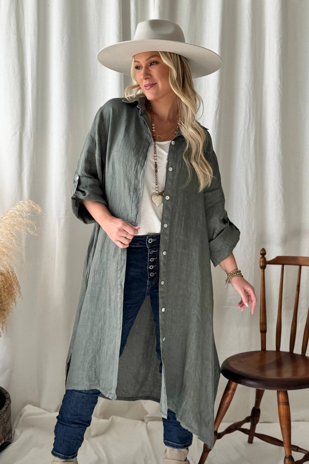 Bypias | Adele Shirt Dress | Camo - Suzie Anderson Home