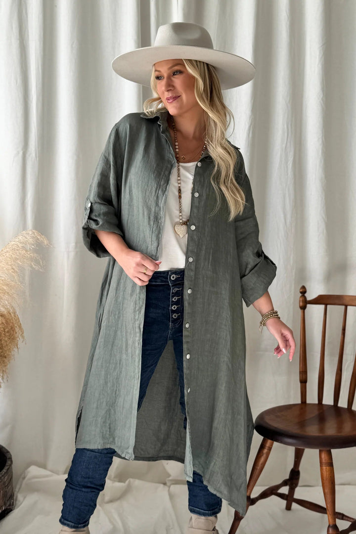 Bypias | Adele Shirt Dress | Camo - Suzie Anderson Home