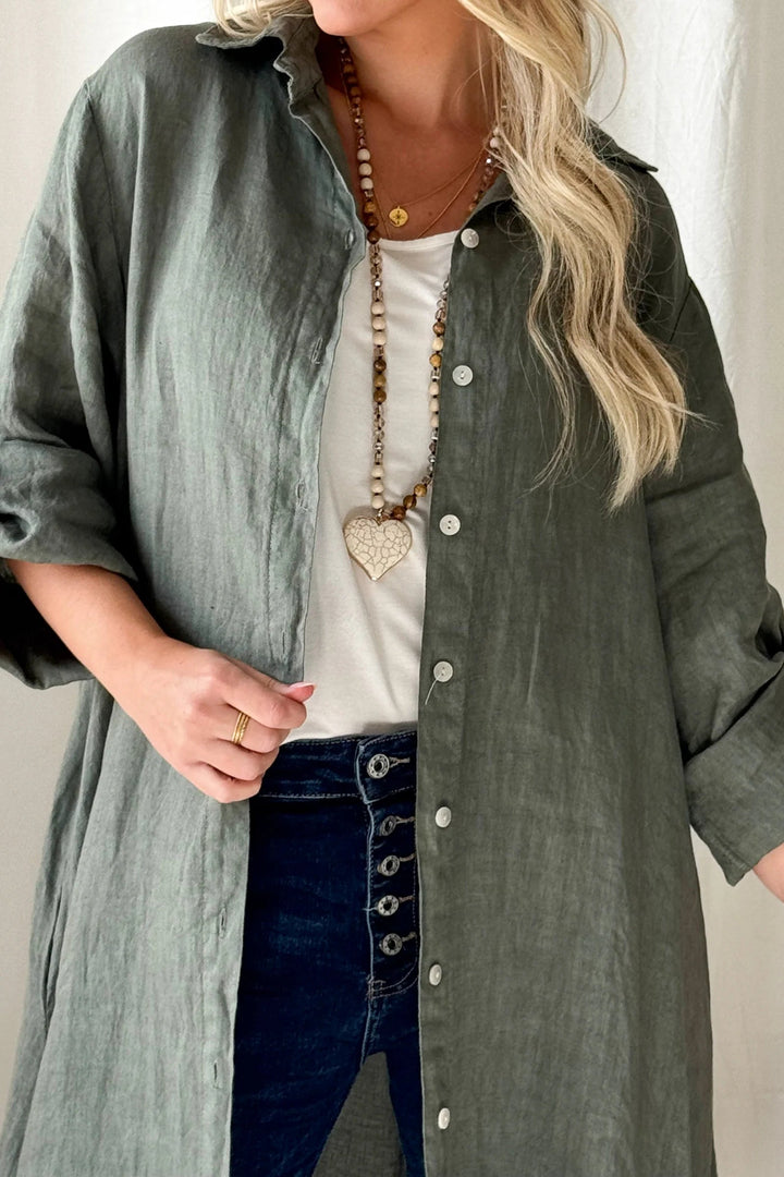 Bypias | Adele Shirt Dress | Camo - Suzie Anderson Home