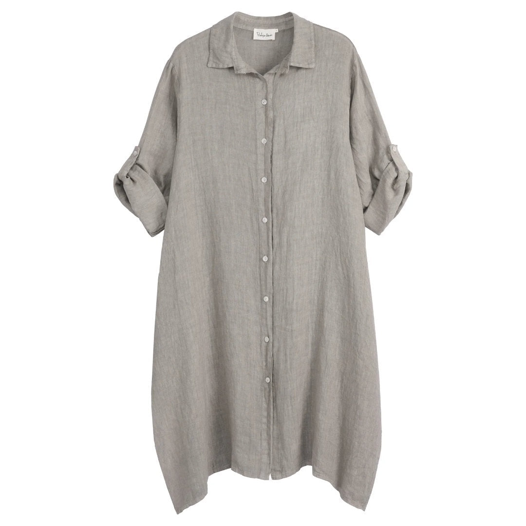 Bypias | Adele Shirt Dress | Taupe - Suzie Anderson Home